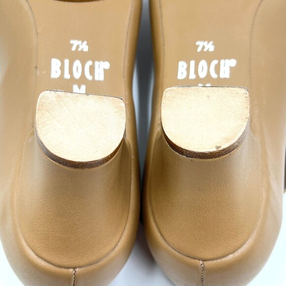 Bloch Womens Size 7.5 S0379L Broadway Lo Character Dance Shoes Caramel Tan - Picture 11 of 13